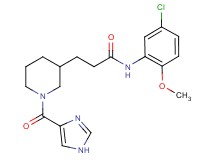 N-(5-chloro-2-methoxyphenyl)-3-[1-(1H-imidazol-4-ylcarbonyl)-3-piperidinyl]propanamide