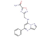 3-{[(5-phenylpyrazolo[1,5-a]pyrimidin-7-yl)amino]methyl}-1,2,4-oxadiazole-5-carboxamide