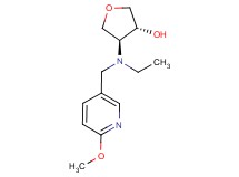 (3R*,4S*)-4-{ethyl[(6-methoxypyridin-3-yl)methyl]amino}tetrahydrofuran-3-ol