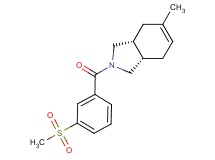 (3aR*,7aS*)-5-methyl-2-[3-(methylsulfonyl)benzoyl]-2,3,3a,4,7,7a-hexahydro-1H-isoindole