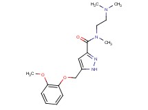 N-[2-(dimethylamino)ethyl]-5-[(2-methoxyphenoxy)methyl]-N-methyl-1H-pyrazole-3-carboxamide