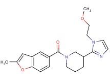 3-[1-(2-methoxyethyl)-1H-imidazol-2-yl]-1-[(2-methyl-1-benzofuran-5-yl)carbonyl]piperidine