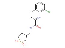 8-chloro-N-[(1,1-dioxidotetrahydro-3-thienyl)methyl]-2-quinolinecarboxamide