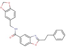 N-(1,3-benzodioxol-5-ylmethyl)-2-(2-phenylethyl)-1,3-benzoxazole-5-carboxamide