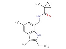 N-[(2-ethyl-3,5-dimethyl-1H-indol-7-yl)methyl]-1-methylcyclopropanecarboxamide