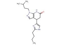 4-(2-butyl-1H-imidazol-4-yl)-1-(3-methylbutyl)-1,4,5,7-tetrahydro-6H-pyrazolo[3,4-b]pyridin-6-one