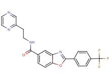 N-[2-(2-pyrazinyl)ethyl]-2-[4-(trifluoromethyl)phenyl]-1,3-benzoxazole-5-carboxamide