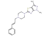 1,3-dimethyl-5-{4-[(2E)-3-phenylprop-2-en-1-yl]piperazin-1-yl}-1H-pyrazolo[3,4-d][1,3]thiazole