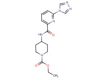 ethyl 4-({[6-(4H-1,2,4-triazol-4-yl)pyridin-2-yl]carbonyl}amino)piperidine-1-carboxylate