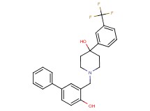 1-[(4-hydroxy-3-biphenylyl)methyl]-4-[3-(trifluoromethyl)phenyl]-4-piperidinol