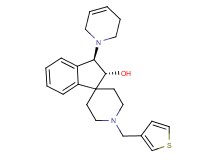 (2R*,3R*)-3-(3,6-dihydro-1(2H)-pyridinyl)-1'-(3-thienylmethyl)-2,3-dihydrospiro[indene-1,4'-piperidin]-2-ol
