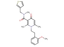 1-[2-(2-methoxyphenyl)ethyl]-N,2,6-trimethyl-4-oxo-N-(3-thienylmethyl)-1,4-dihydro-3-pyridinecarboxamide