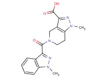 1-methyl-5-[(1-methyl-1H-indazol-3-yl)carbonyl]-4,5,6,7-tetrahydro-1H-pyrazolo[4,3-c]pyridine-3-carboxylic acid