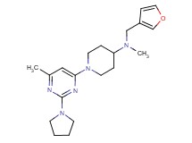 N-(3-furylmethyl)-N-methyl-1-(6-methyl-2-pyrrolidin-1-ylpyrimidin-4-yl)piperidin-4-amine