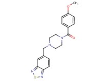 5-{[4-(4-methoxybenzoyl)-1-piperazinyl]methyl}-2,1,3-benzothiadiazole