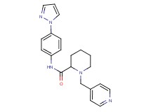 N-[4-(1H-pyrazol-1-yl)phenyl]-1-(4-pyridinylmethyl)-2-piperidinecarboxamide