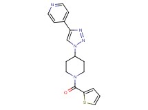 4-{1-[1-(2-thienylcarbonyl)-4-piperidinyl]-1H-1,2,3-triazol-4-yl}pyridine