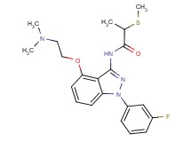 N-[4-[2-(dimethylamino)ethoxy]-1-(3-fluorophenyl)-1H-indazol-3-yl]-2-(methylthio)propanamide