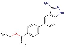 5-[4-(1-ethoxyethyl)phenyl]-1H-indazol-3-amine