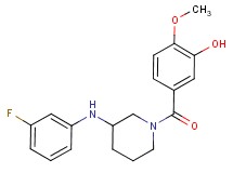 5-({3-[(3-fluorophenyl)amino]-1-piperidinyl}carbonyl)-2-methoxyphenol