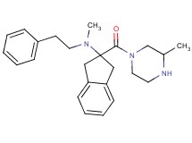 N-methyl-2-[(3-methyl-1-piperazinyl)carbonyl]-N-(2-phenylethyl)-2-indanamine