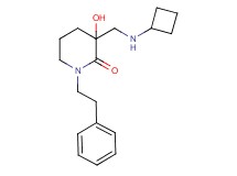 3-[(cyclobutylamino)methyl]-3-hydroxy-1-(2-phenylethyl)-2-piperidinone