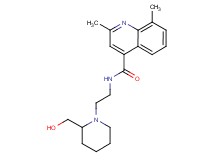 N-{2-[2-(hydroxymethyl)-1-piperidinyl]ethyl}-2,8-dimethyl-4-quinolinecarboxamide