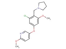 5-[3-chloro-5-methoxy-4-(pyrrolidin-1-ylmethyl)phenoxy]-2-methoxypyridine