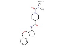 N~4~-[(1R,2R)-2-(benzyloxy)cyclopentyl]-N~1~,N~1~-dimethylpiperidine-1,4-dicarboxamide