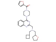 (cyclobutylmethyl)({4-[4-(2-furoyl)-1-piperazinyl]-2-quinazolinyl}methyl)(tetrahydro-2-furanylmethyl)amine