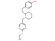 4-[2-(1-{[2-(ethylthio)pyrimidin-5-yl]methyl}piperidin-2-yl)ethyl]phenol