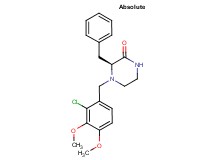 (3S)-3-benzyl-4-(2-chloro-3,4-dimethoxybenzyl)piperazin-2-one