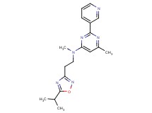 N-[2-(5-isopropyl-1,2,4-oxadiazol-3-yl)ethyl]-N,6-dimethyl-2-pyridin-3-ylpyrimidin-4-amine