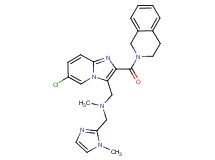 1-[6-chloro-2-(3,4-dihydro-2(1H)-isoquinolinylcarbonyl)imidazo[1,2-a]pyridin-3-yl]-N-methyl-N-[(1-methyl-1H-imidazol-2-yl)methyl]methanamine