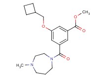 methyl 3-(cyclobutylmethoxy)-5-[(4-methyl-1,4-diazepan-1-yl)carbonyl]benzoate