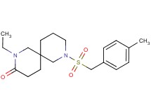 2-ethyl-8-[(4-methylbenzyl)sulfonyl]-2,8-diazaspiro[5.5]undecan-3-one