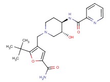 N-((3R*,4R*)-1-{[5-(aminocarbonyl)-2-tert-butyl-3-furyl]methyl}-3-hydroxypiperidin-4-yl)pyridine-2-carboxamide