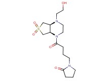 1-{4-[(4aS*,7aR*)-4-(2-hydroxyethyl)-6,6-dioxidohexahydrothieno[3,4-b]pyrazin-1(2H)-yl]-4-oxobutyl}pyrrolidin-2-one
