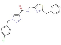 N-[(2-benzyl-1,3-thiazol-4-yl)methyl]-1-(4-chlorobenzyl)-1H-1,2,3-triazole-4-carboxamide