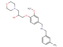 1-(2-methoxy-4-{[(3-methylbenzyl)amino]methyl}phenoxy)-3-(4-morpholinyl)-2-propanol