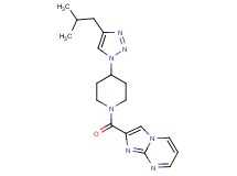 2-{[4-(4-isobutyl-1H-1,2,3-triazol-1-yl)-1-piperidinyl]carbonyl}imidazo[1,2-a]pyrimidine trifluoroacetate
