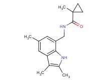 1-methyl-N-[(2,3,5-trimethyl-1H-indol-7-yl)methyl]cyclopropanecarboxamide