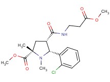 methyl (2S*,4S*,5R*)-5-(2-chlorophenyl)-4-{[(3-methoxy-3-oxopropyl)amino]carbonyl}-1,2-dimethyl-2-pyrrolidinecarboxylate