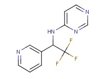 N-(2,2,2-trifluoro-1-pyridin-3-ylethyl)pyrimidin-4-amine