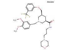 (3R,5S)-1-(3,4-dimethoxybenzyl)-N-[3-(4-morpholinyl)propyl]-5-{[3-(trifluoromethyl)phenoxy]methyl}-3-piperidinecarboxamide