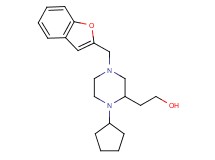 2-[4-(1-benzofuran-2-ylmethyl)-1-cyclopentyl-2-piperazinyl]ethanol
