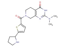 2-(dimethylamino)-7-[(5-pyrrolidin-2-yl-2-thienyl)carbonyl]-5,6,7,8-tetrahydropyrido[3,4-d]pyrimidin-4(3H)-one