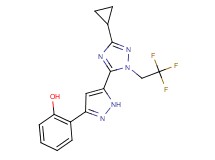 2-{5-[3-cyclopropyl-1-(2,2,2-trifluoroethyl)-1H-1,2,4-triazol-5-yl]-1H-pyrazol-3-yl}phenol