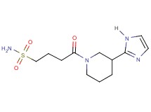 4-[3-(1H-imidazol-2-yl)-1-piperidinyl]-4-oxo-1-butanesulfonamide