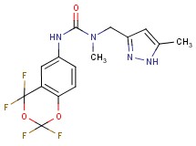N-methyl-N-[(5-methyl-1H-pyrazol-3-yl)methyl]-N'-(2,2,4,4-tetrafluoro-4H-1,3-benzodioxin-6-yl)urea